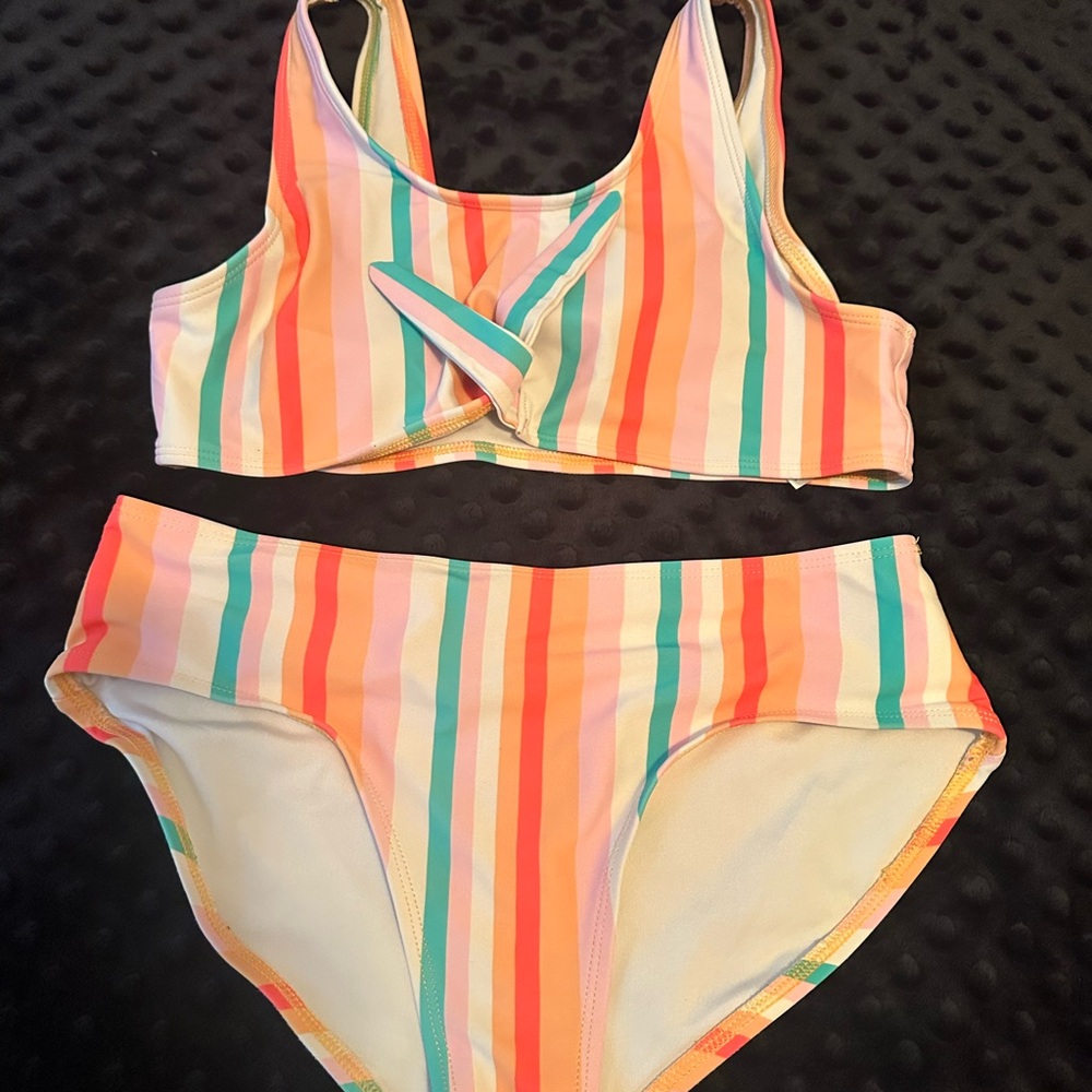 Old Navy Multicolor Striped Kids Bikini